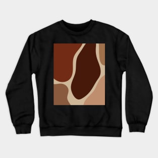 Minimal Modern  Abstract Shapes Warm Tones  Design Crewneck Sweatshirt